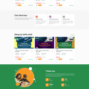 Theme khóa học online